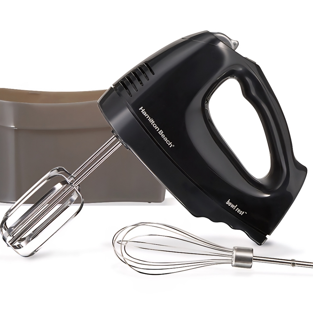 Hamilton Beach 6-Speed Hand Mixer w/Whisk Beaters & Snap-On Storage Case NIB* - Picture 8 of 8